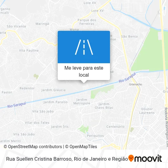 Rua Suellen Cristina Barroso mapa