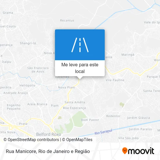 Rua Manicore mapa
