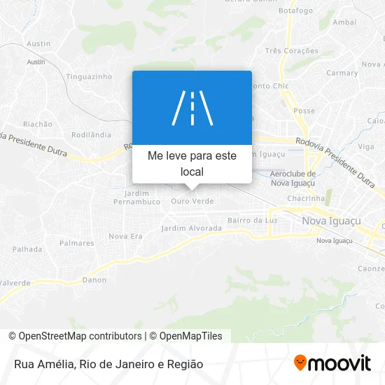 Rua Amélia mapa