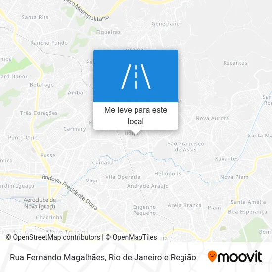 Rua Fernando Magalhães mapa