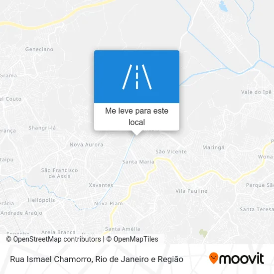 Rua Ismael Chamorro mapa
