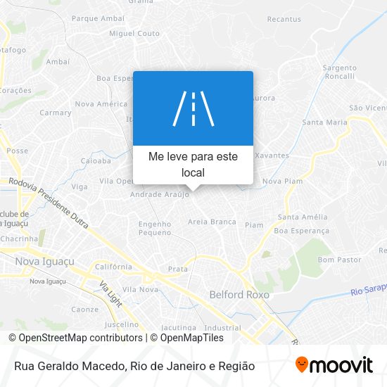 Rua Geraldo Macedo mapa
