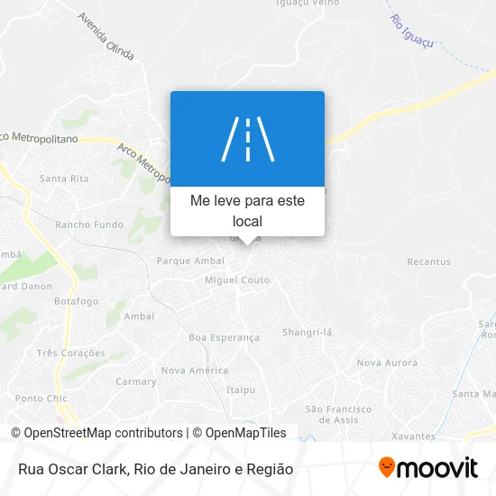 Rua Oscar Clark mapa