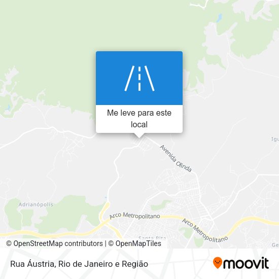 Rua Áustria mapa