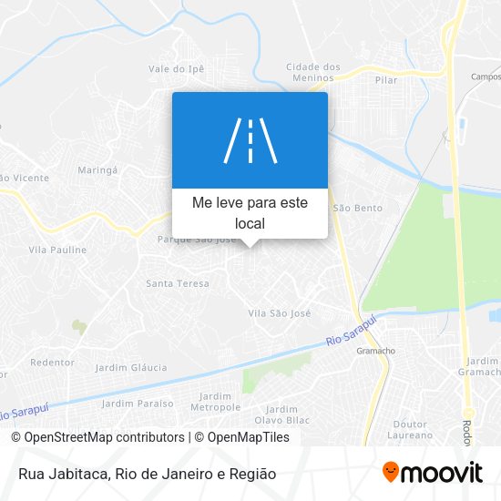 Rua Jabitaca mapa