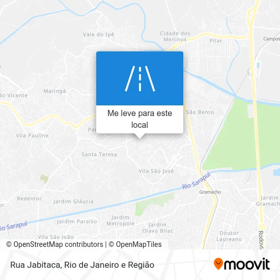 Rua Jabitaca mapa