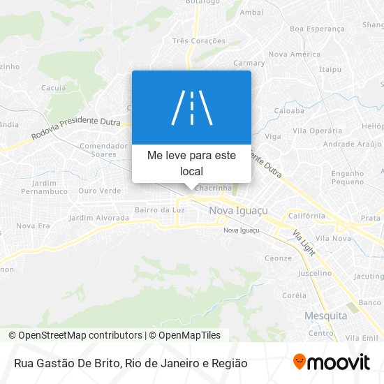 Rua Gastão De Brito mapa