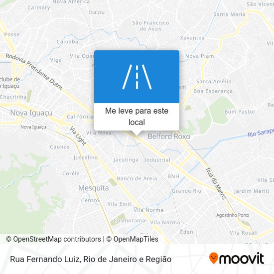 Rua Fernando Luiz mapa