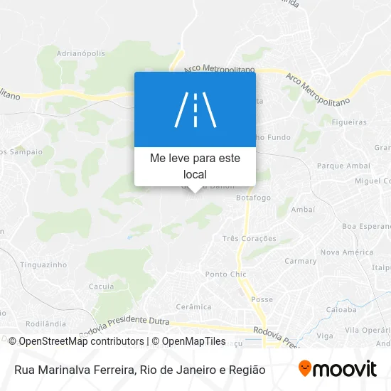 Rua Marinalva Ferreira mapa