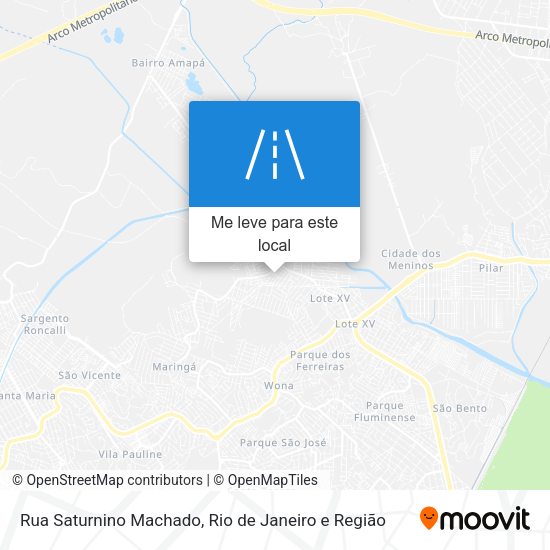 Rua Saturnino Machado mapa