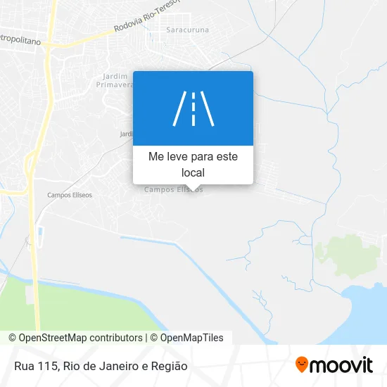 Rua 115 mapa