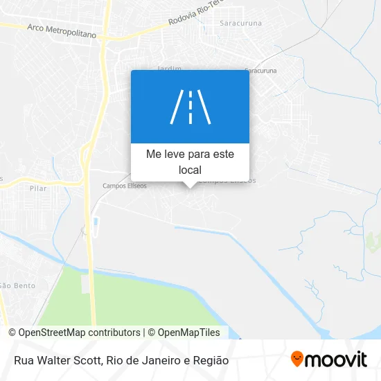 Rua Walter Scott mapa