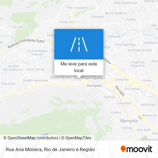 Rua Ana Moreira mapa