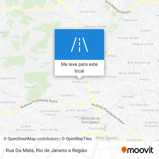 Rua Da Mata mapa