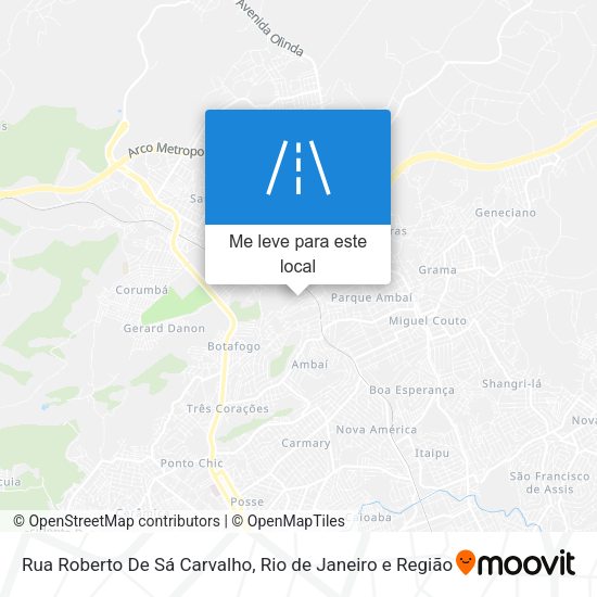 Rua Roberto De Sá Carvalho mapa
