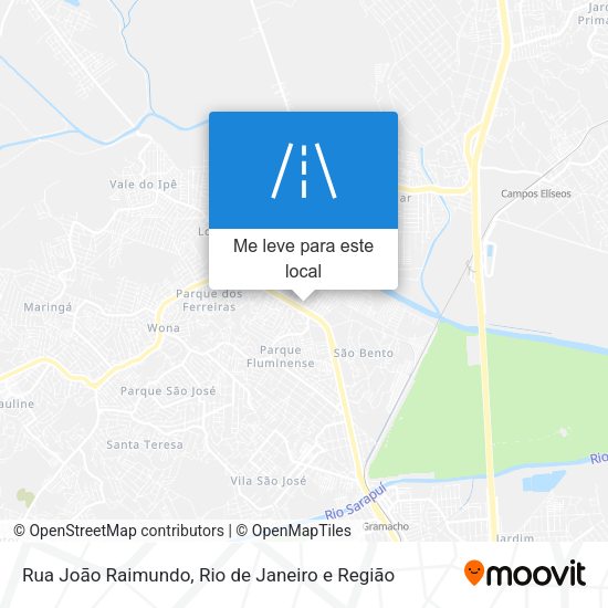 Rua Joāo Raimundo mapa
