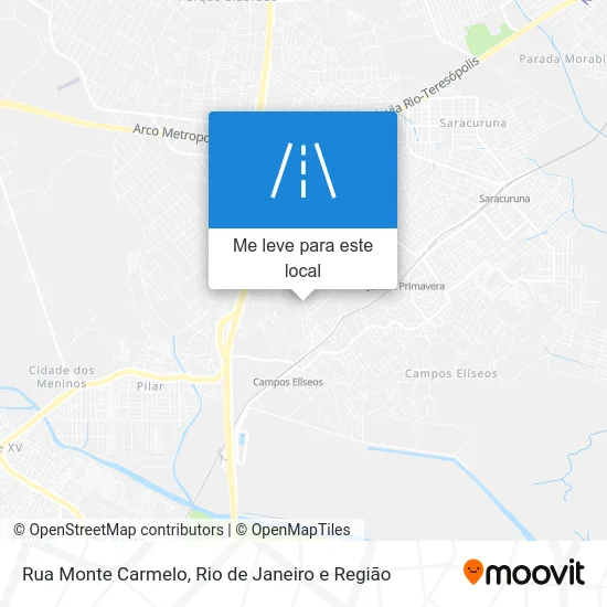 Rua Monte Carmelo mapa