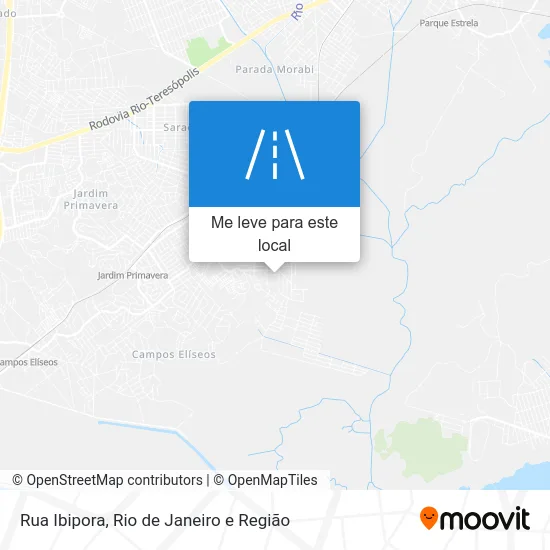 Rua Ibipora mapa