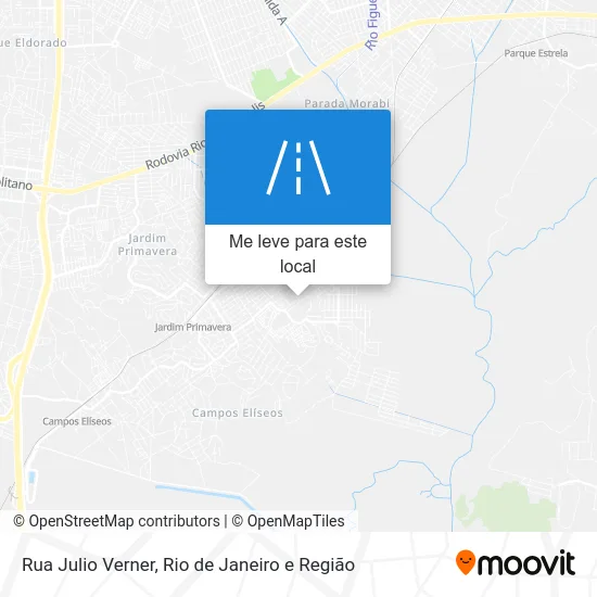 Rua Julio Verner mapa