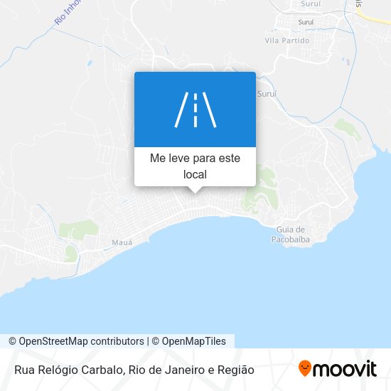 Rua Relógio Carbalo mapa