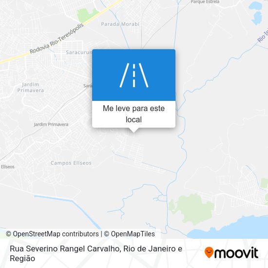 Rua Severino Rangel Carvalho mapa