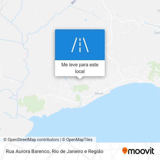 Rua Aurora Barenco mapa