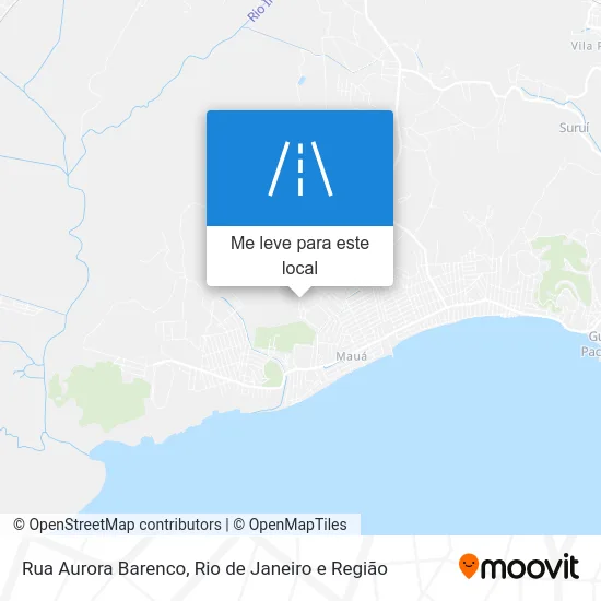 Rua Aurora Barenco mapa