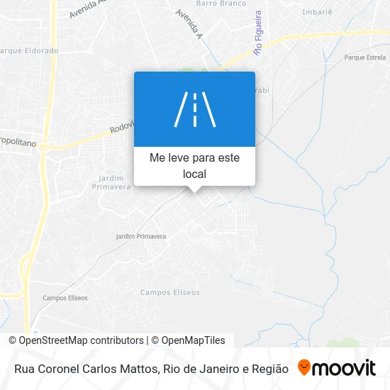 Rua Coronel Carlos Mattos mapa