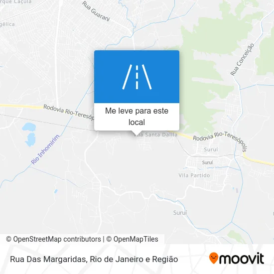 Rua Das Margaridas mapa