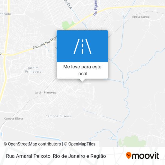 Rua Amaral Peixoto mapa
