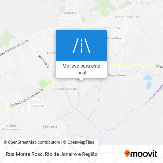 Rua Monte Rosa mapa