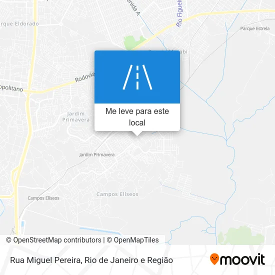 Rua Miguel Pereira mapa