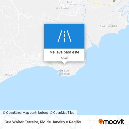 Rua Walter Ferreira mapa