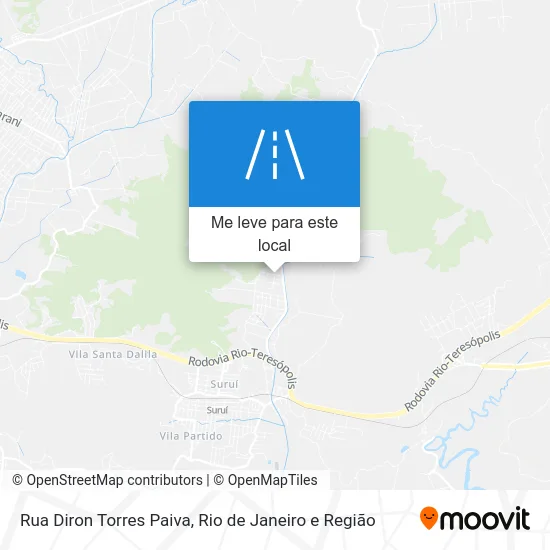 Rua Diron Torres Paiva mapa