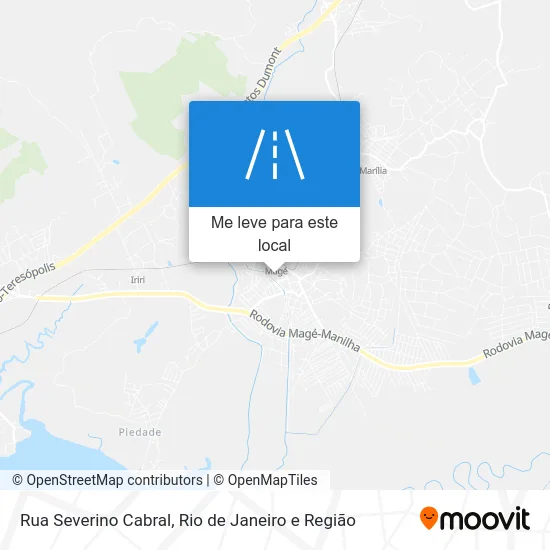 Rua Severino Cabral mapa