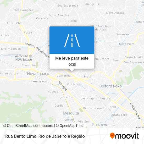 Rua Bento Lima mapa