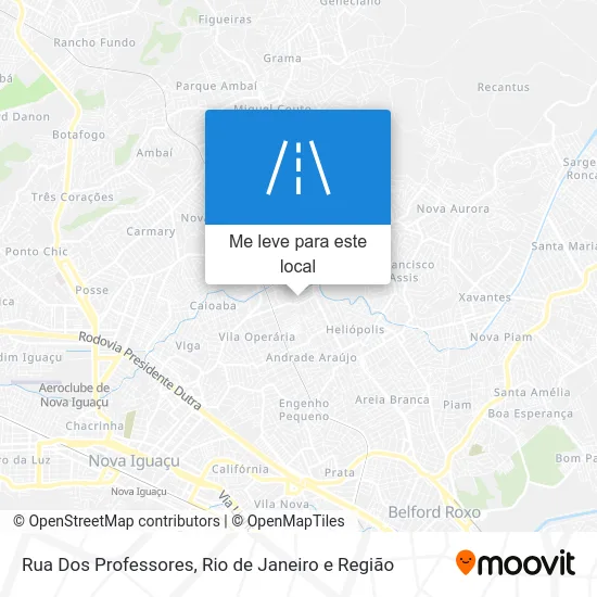 Rua Dos Professores mapa