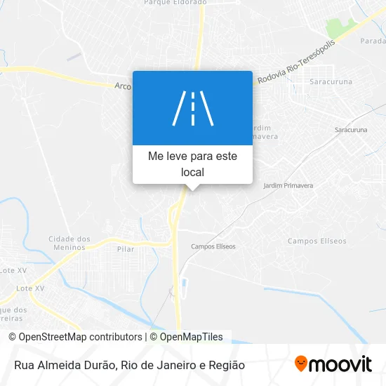 Rua Almeida Durão mapa