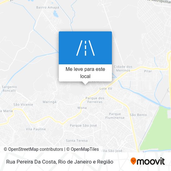 Rua Pereira Da Costa mapa