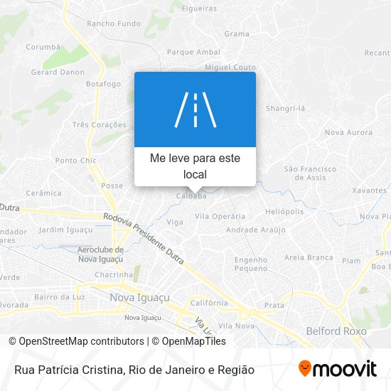 Rua Patrícia Cristina mapa