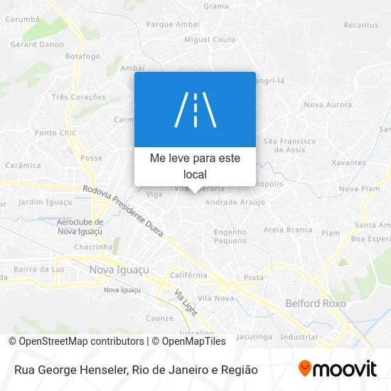 Rua George Henseler mapa