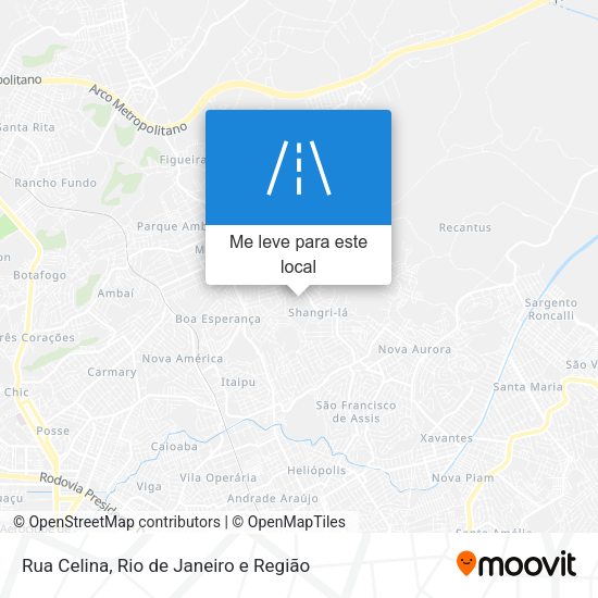Rua Celina mapa