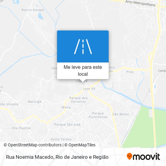 Rua Noemia Macedo mapa