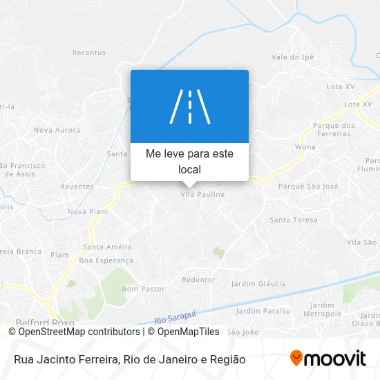 Rua Jacinto Ferreira mapa