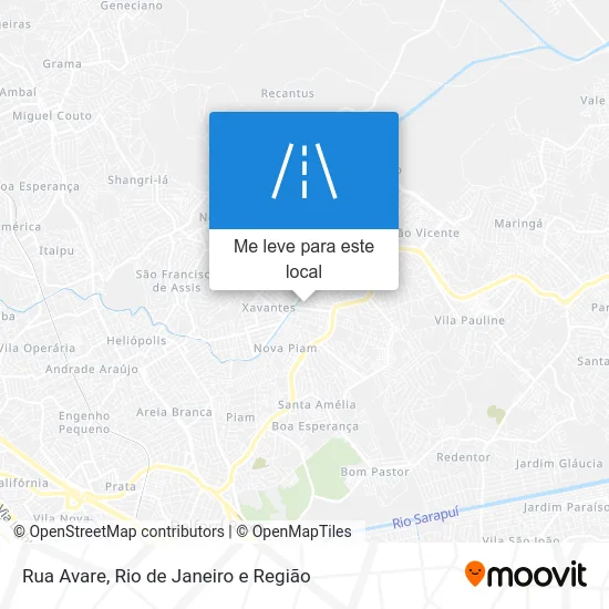 Rua Avare mapa