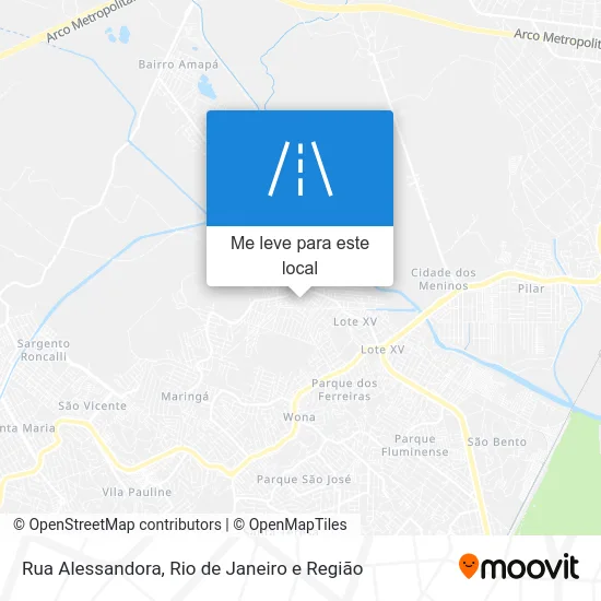Rua Alessandora mapa