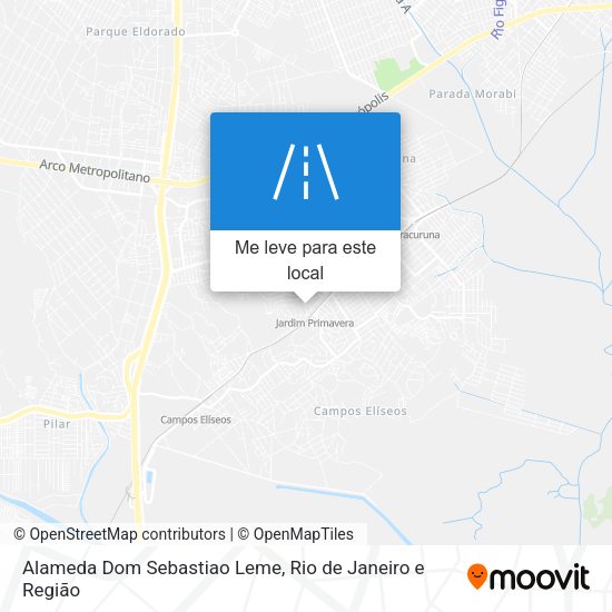 Alameda Dom Sebastiao Leme mapa