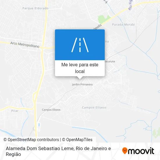 Alameda Dom Sebastiao Leme mapa
