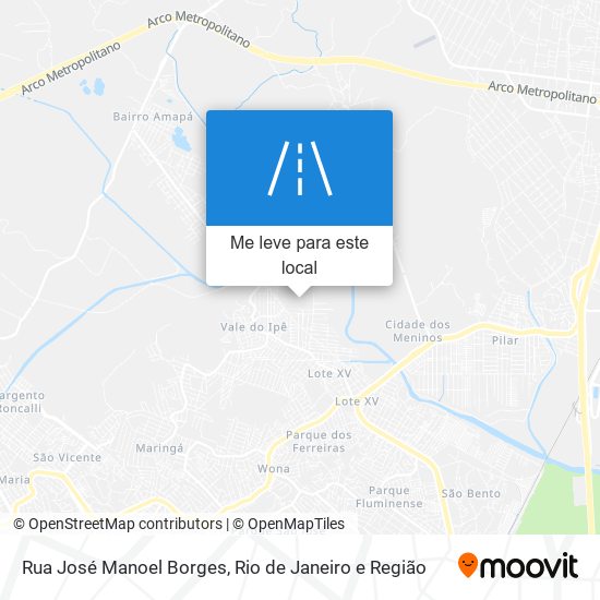 Rua José Manoel Borges mapa