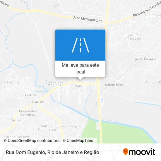 Rua Dom Eugênio mapa